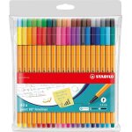 Stylo feutre pointe fine point 88 - pochette x 40 stylos feutres - coloris assortis