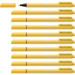Stylo feutre pointmax - lot x 10 stylos feutre pointe moyenne - crme de jaune