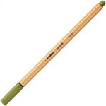 Stylo - feutre stabilo point 88 - pointe fine - vert boue