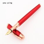 Stylo fin rouge de luxe de qualit� 3699, stylo a plume de bureau d'affaires, fournitures de papeterie ...