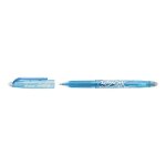Stylo frixion ball pointe fine 0. 5mm bleu clair pilot