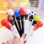 Stylo gel a bille a rebond cr�atif, 20 pi�ces / lot, mignon 0. 5mm, encre noire, signature, fournitures ...