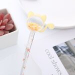 Stylo a gel cr�atif, 4 pi�ces, papeterie fournitures scolaires et de bureau, nouveau chat kawaii, paillettes, ...