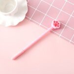 Stylo gel cratif patte de chat 0. 5mm, 40 pices / lot, stylo a encre noire pour signature, fournitures ...