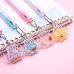Stylo gel cr�atif patte de chat, 36 pi�ces / lot, pendentif conque, mignon, 0. 5mm, encre noire, signature, ...