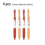 Stylo gel a encre noire 0. 5mm, 4 pices / 8 pices, mignon kawaii, stylo signature, fournitures scolaires ...