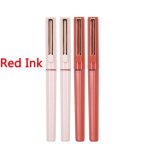 Stylos a gel d'encre noire de 0. 5mm, 4 pi�ces, type d'aiguille exquise, papeterie scolaire et de bureau ...