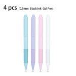 Stylo gel a encre noire de haute qualit 0. 5mm, 4 pices / 8 pices, stylo signature, fournitures scolaires ...