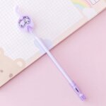 Stylo a gel kawaii, 4 pi�ces, papeterie, fournitures scolaires et de bureau, nouveaut�, cr�atif, queue ...