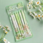 Stylos gel kawaii pour la rentre scolaire, 6 pices / ensemble, papeterie corenne pour l'criture, ...