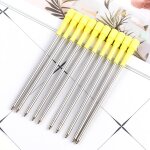 Stylo gel en m�tal, 82mm, 1. 0mm, 20 pi�ces / lot, pour ecriture g�n�rale, recharge lisse, papeterie ...