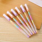 Stylo a gel multicolore arc - en - ciel, 1 pi�ce, 0. 8mm, stylo a rouleau, surligneur fluorescent pour ...