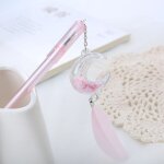 Stylo gel a pendentif cr�atif en forme d'�toile et de lune, stylo a signature mignon, fourniture scolaire ...