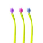 Stylo a gel photochromique en silicone, 3 pi�ces, 0. 38mm, tulipe dr�le, etudiant, fleur d'examen, pour ...