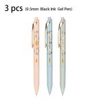 Stylo gel rtractable a encre noire de 0. 5mm, stylo de signature de style chinois, fournitures de bureau ...