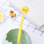 Stylo a gomme douce, 4 pi�ces, papeterie de dessin anim� mignon kawaii, stylo a gel cr�atif pour l'�cole ...