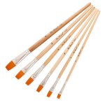 Stylo a huile pour peinture a l'aquarelle, pointes plates, poils en nylon, brosse a huile, bricolage, ...