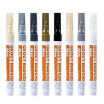 Stylo a joint pour carrelage multicolore, lot de 8