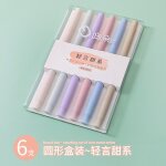Stylo marqueur a double t�te pour protection des yeux, couleur claire, kawaii, fluorescent, pour album ...