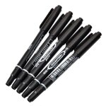 Stylo marqueur permanent a double pointe, encre etanche, 0. 5mm - 2mm, stylo marqueur permanent a pointe ...