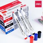 Stylos marqueurs a pointe 2mm, effaables, pour tableau blanc a base d'eau, noir, bleu, rouge, encre, ...