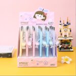 Stylo m�canique kawaii pour le th� au lait, 36 pi�ces / lot, mignon, 0. 5 / 0. 7mm, ecriture automatique, ...