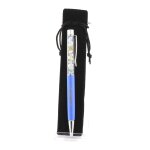 Stylo min�raux b�ryl morganite du br�sil. couleur bleu.