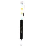 Stylo min�raux b�ryl morganite du br�sil. couleur noir.