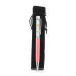 Stylo min�raux b�ryl morganite du br�sil. couleur rose saumon.