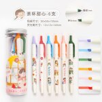 Stylo de mise au point a pression, surligneur de grande capacit�, stylo de couleur claire, papeterie ...