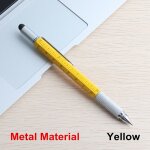 Stylo multifonction entièrement en métal, outil a bille, tournevis, règle, niveau a bulle avec une echelle ... Stylo multifonction entièrement en métal, outil a bille, tournevis, règle, niveau a bulle avec une echelle ...