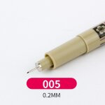 Stylo noir imperm�able a l'eau, stylo a aiguille de croquis, design dessin� a la main, stylo a signature ...
