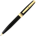 Stylo personnalis initiale black & gold - m - draeger