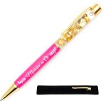Stylo personnalis marraine en or - stylo a la feuille d'or avec gravure laser, cadeau personnalis marraine ...