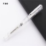 Stylos a piston transparents de luxe 360, stylo a encre a pointe fine, emballage cadeau pour l'�cole ...
