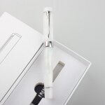 Stylo plume 100 avec clip en forme de fl�che, 18kgp, plaqu� or, pointe m, 0. 7mm, r�sine, cadeau pour ...