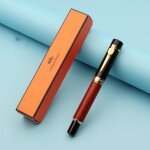 Stylo a plume en bois de luxe 650 ou 8802, pointe de 0. 5mm, encre de haute qualit� pour ecriture, papeterie ...