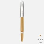 Stylo a plume classique en acier inoxydable, capuchon a vis, pointe extra fine de 2021mm, stylo a encre, ...