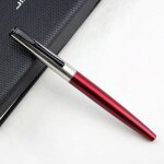 Stylo plume classique en acier inoxydable noir et argent avec pointe en iridium de 0. 5mm, le meilleur ... Stylo plume classique en acier inoxydable noir et argent avec pointe en iridium de 0. 5mm, le meilleur ...