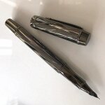 Stylo - plume classique de luxe en acier inoxydable 852, nouvelle pointe moyenne business, garniture ...