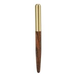 Stylo - plume classique a pointe fine, 0. 5mm, en bois et cuivre, fournitures de papeterie scolaires ...