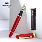 Stylo a plume classique, pointe iraurita de luxe avec bordure dorée, ecriture moyenne, jin hao 450 signature ... Stylo a plume classique, pointe iraurita de luxe avec bordure dorée, ecriture moyenne, jin hao 450 signature ...