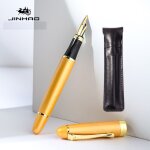 Stylo a plume classique, pointe iraurita de luxe avec bordure dorée, ecriture moyenne, jin hao 450 signature ... Stylo a plume classique, pointe iraurita de luxe avec bordure dorée, ecriture moyenne, jin hao 450 signature ...