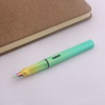 Stylo plume ef nickel e de couleur, marque de haute qualit, stylo plume aurora bleu et violet, fournitures ...