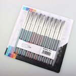 Stylo a plume extra fin avec clip argent�, 10 pi�ces, 0. 38mm, stylo a encre, fournitures scolaires et ...