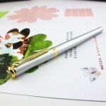 Stylo plume extra fin de marque de luxe, stylo a encre avec pointe 0. 38 pour nom d'�cole et de bureau, ...