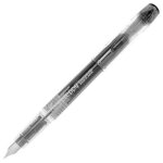 Stylo plume - plume fine - 0, 3mm - noir - rechargeable - platinium - preppy