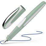 Stylo plume pour gaucher avec cartouche d'encre standard bleu roi pistacchio