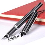 Stylo a plume iridium 353, style classique, rouge, vert, noir, argent, pince, pointe moyenne, ecriture, ...