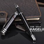 Stylo plume en iridium 367, style classique, clip argent�, noir, mode, plume extra fine, ecriture bancaire, ...